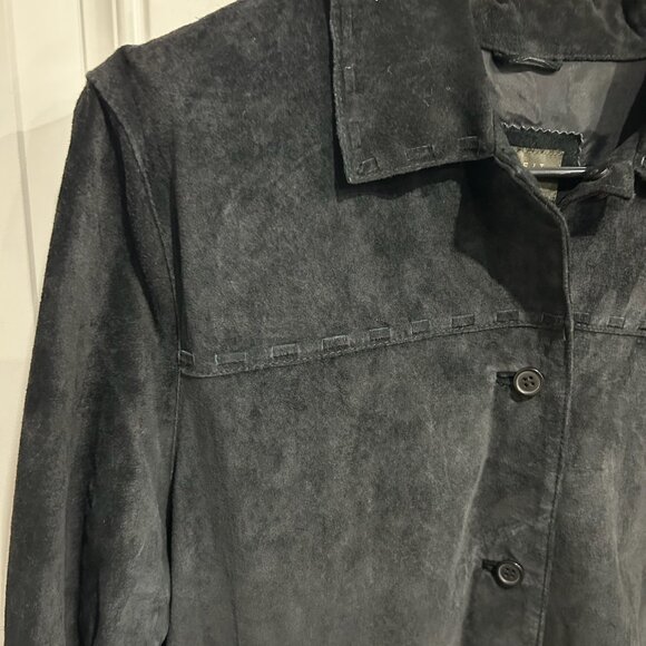 Outfit JPR Mens Genuine Leather Button-Up Shirt Jacket Sz Medium Grunge Shaket - Picture 4 of 9